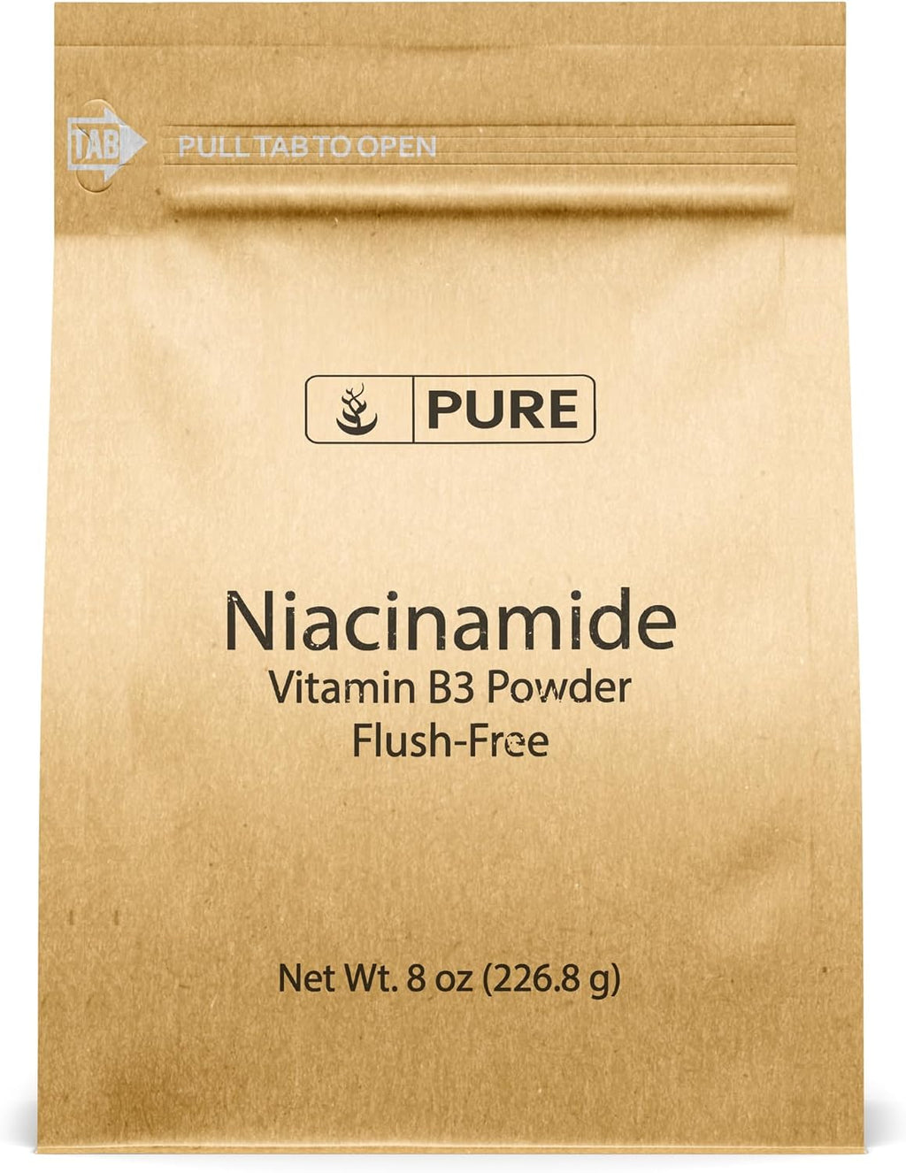 Pure Original Ingredients Niacinamide (8oz) Polvo de Vitamina B3 sin Enrojecimiento