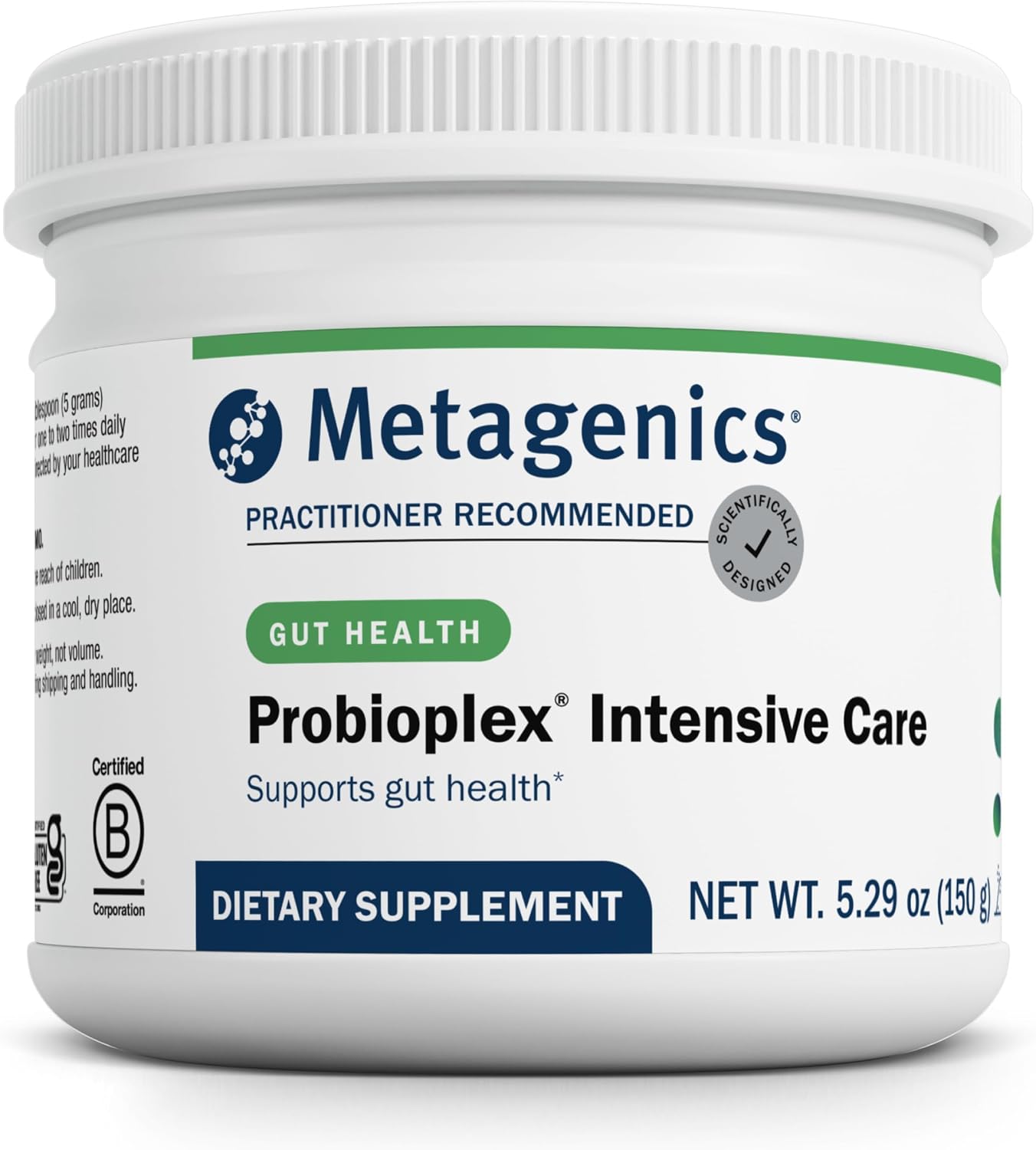 Metagenics Probioplex Intensive Care - Polvo prebiótico con lactoferrina y lactoperoxidasa - 150 g
