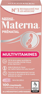 Materna Nestle Complemento Prenatal y Postparto 100 Comprimidos