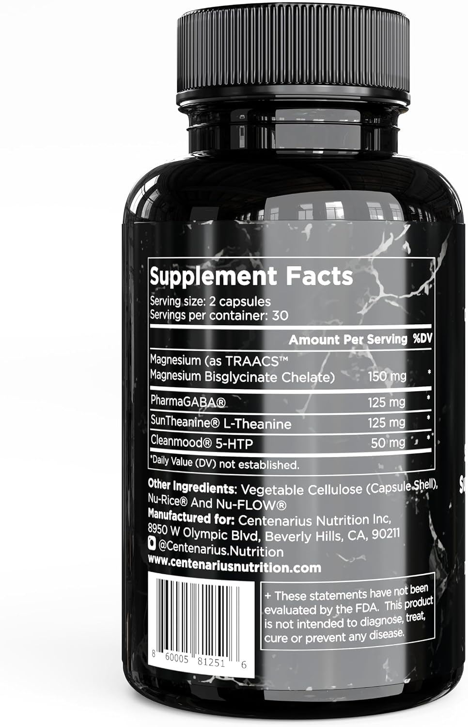 Centenarius Nutrition Sleep and Mood Formula - 60 comprimidos