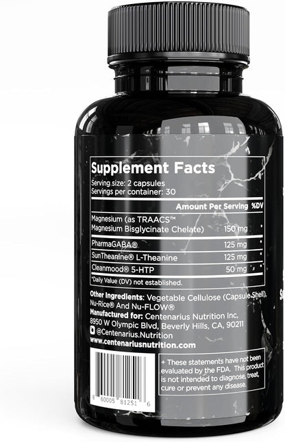 Centenarius Nutrition Sleep and Mood Formula – 5-HTP: Precursor de la serotonina que ayuda a mantener un estado de – Image 8