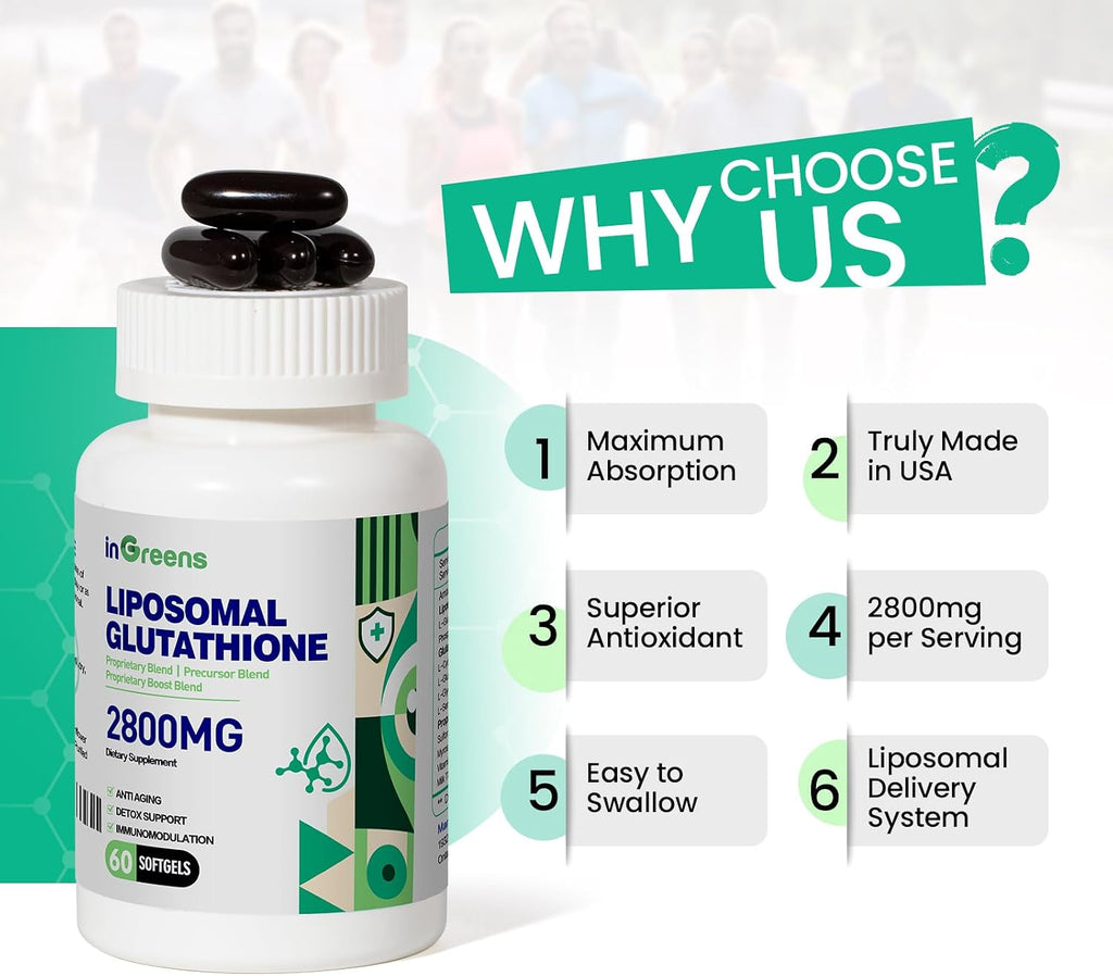 inGreens 2800 mg Glutatión Liposomal