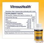 MacuHealth VitreousHealth Suplemento Ocular Basado en Evidencia – 90 Cápsulas
