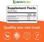 INFINITE AGE Sea Moss Advanced Superfood Cápsulas, 1250mg, 60 Unidades