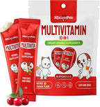 Multivitamínico Líquido para Perros y Gatos - 10 en 1 con Vitaminas B, C, D3, Glucosamina y Arándano - Sabor Arándano - 2 oz