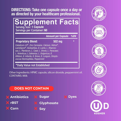 GastroDefense Stomach Armor - Prebiótico y Probiótico con Liposomal Colostrum-LD – Image 8