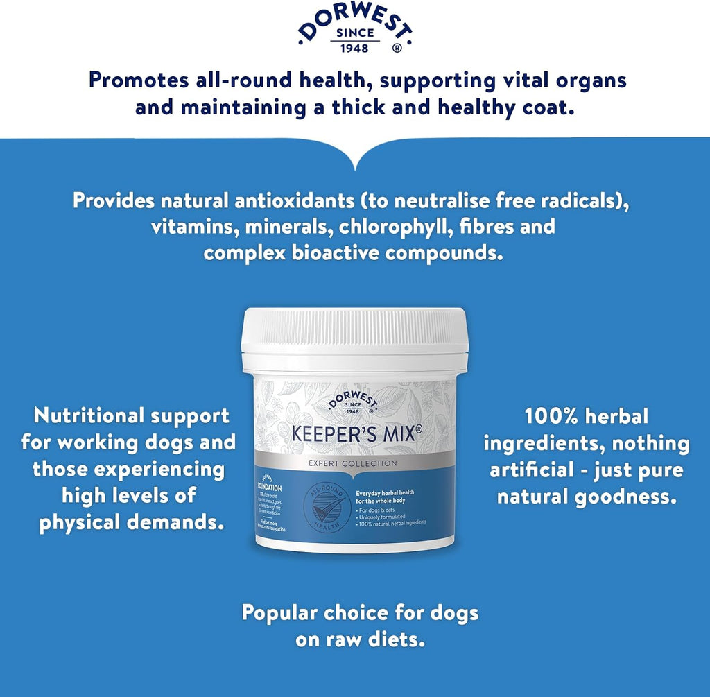Dorwest Keeper's Mix - Suplemento Natural para Perros y Gatos