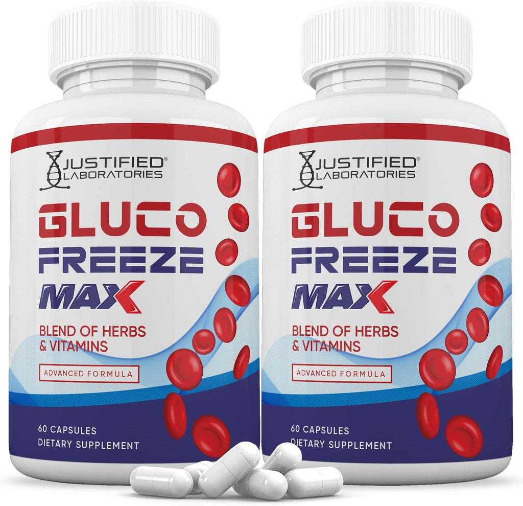 Glucofreeze Max Advanced Formula 1295mg, 120 Cápsulas (2 Frascos)