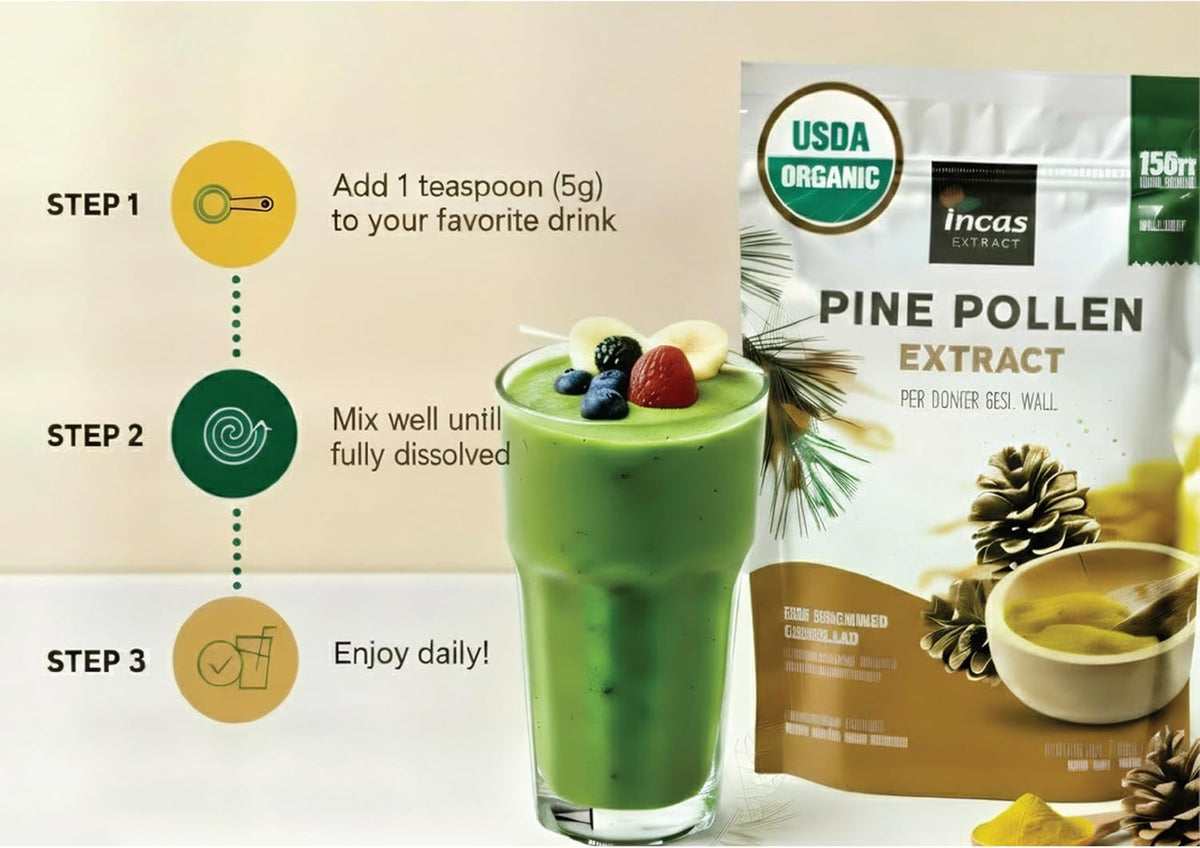 INCAS Polen de Pino Orgánico 100% USDA - 170g (6oz) – Image 5