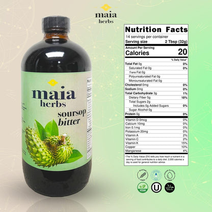 Maia Herbs Soursop Bitters Líquido 473 ml – Image 3