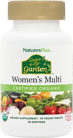 NaturesPlus Source of Life Garden Women’s Multivitamin - 90 Comprimidos - Energía y Sistema Inmunitario - Ecológico, Vegano, Sin Gluten