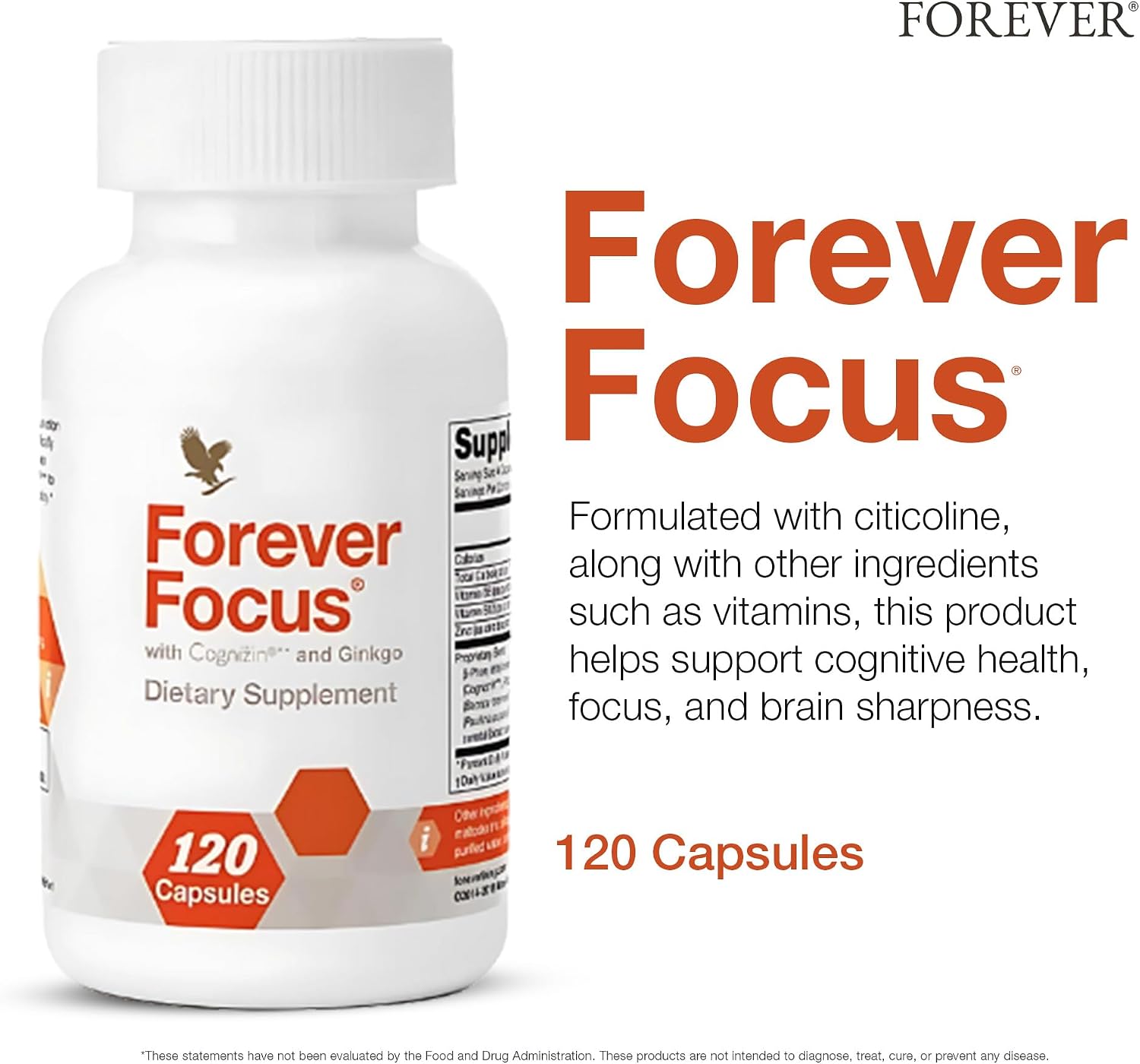 Forever Focus - 120 Cápsulas - Claridad Mental y Concentración