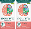 NEURIVA Original Complemento Cerebral para Memoria y Concentración, 60 Cápsulas (2 Envases de 30)