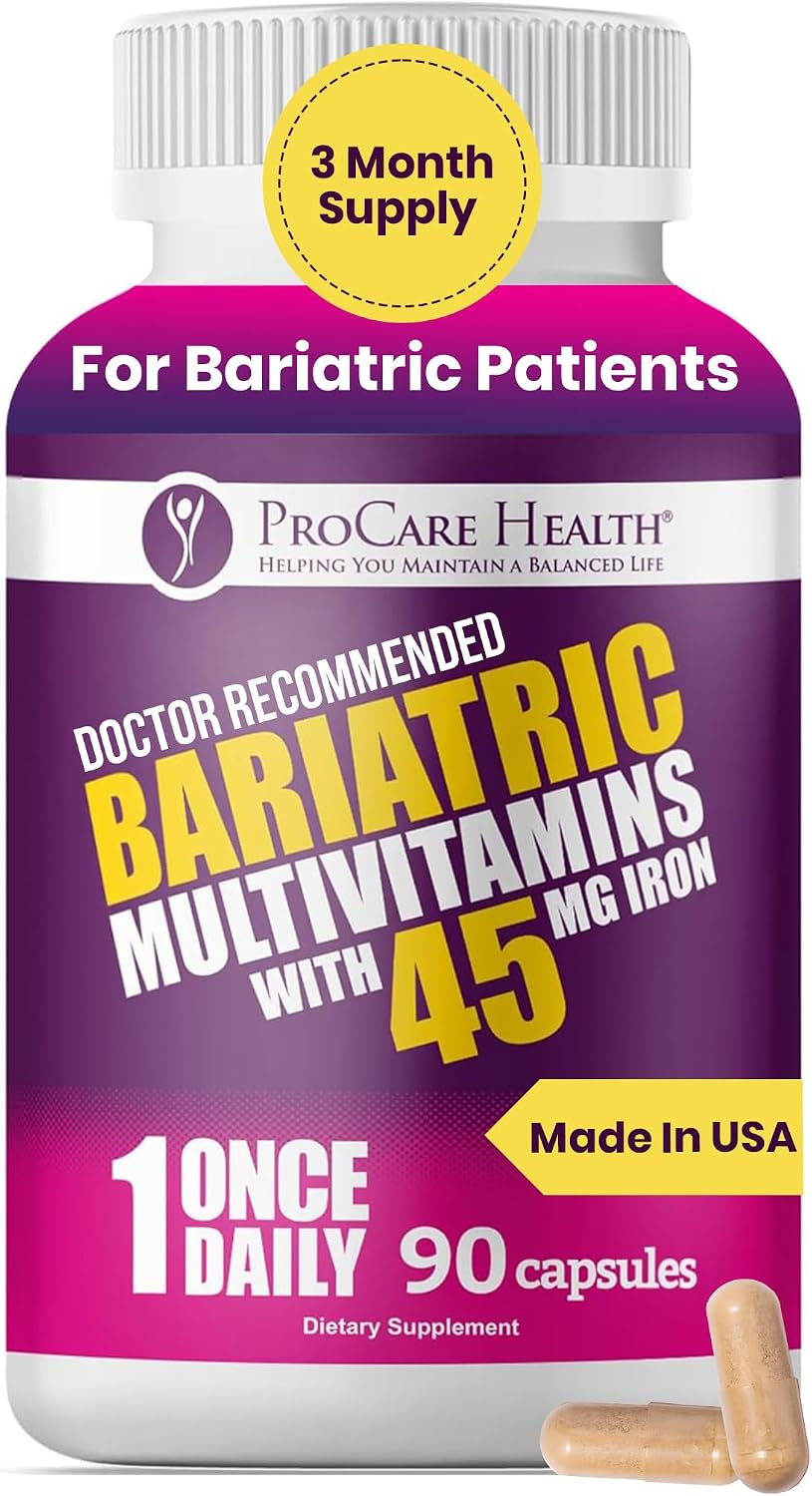 ProCare Health Multivitamínico Bariátrico 45mg Hierro – 90 Cápsulas