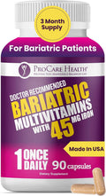 ProCare Health Multivitamínico Bariátrico 45mg Hierro – 90 Cápsulas