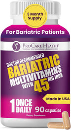 ProCare Health Multivitamínico Bariátrico 45mg Hierro – 90 Cápsulas