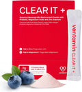 Clear It+ Suplemento para el Acné – Apoyo Hormonal y Quístico con 10 Mil Millones de UFC Probióticos, Zinc, Magnesio y Complejo Vitamínico B – Detox Cutáneo para una Piel Más Clara y Lisa (30 Sobres)