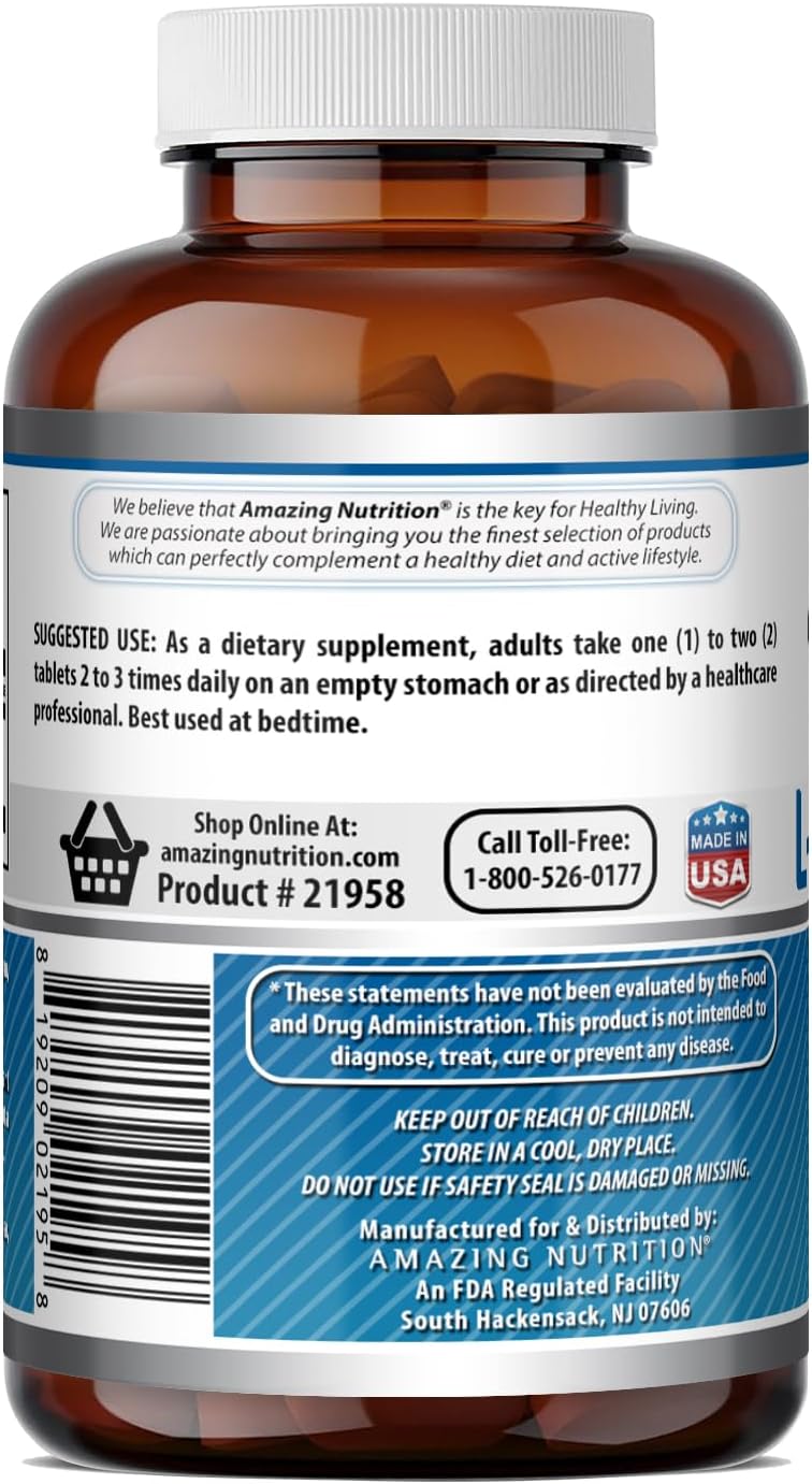 Amazing Formulas L-Tryptophan 1000mg - 120 Comprimidos