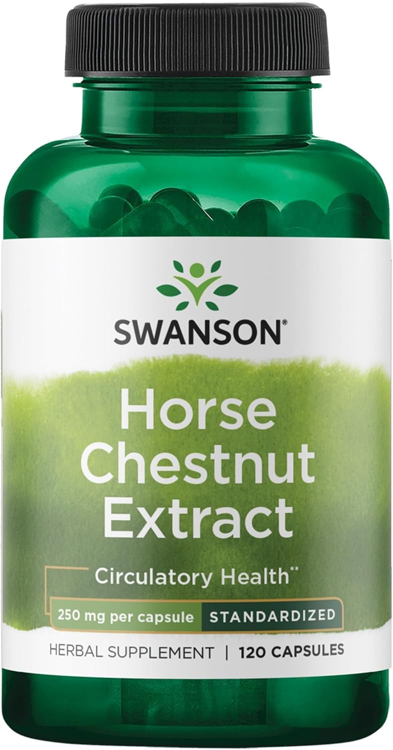 Swanson Horse Chestnut 2% Aescin (Standardized) 250 Miligramos 120 Cápsulas