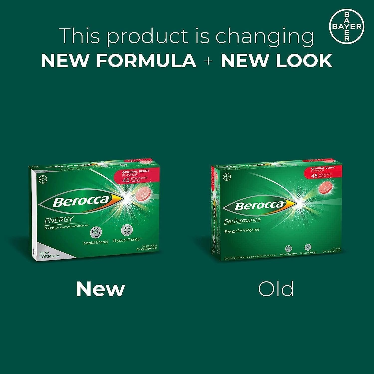Berocca Performance Original 45 Comprimidos Efervescentes