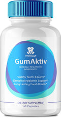 GumAktiv Cápsulas - Cuidado Natural para Dientes y Encías, Fórmula Extra Fuerte con Vitaminas y Minerales (60 Cápsulas)