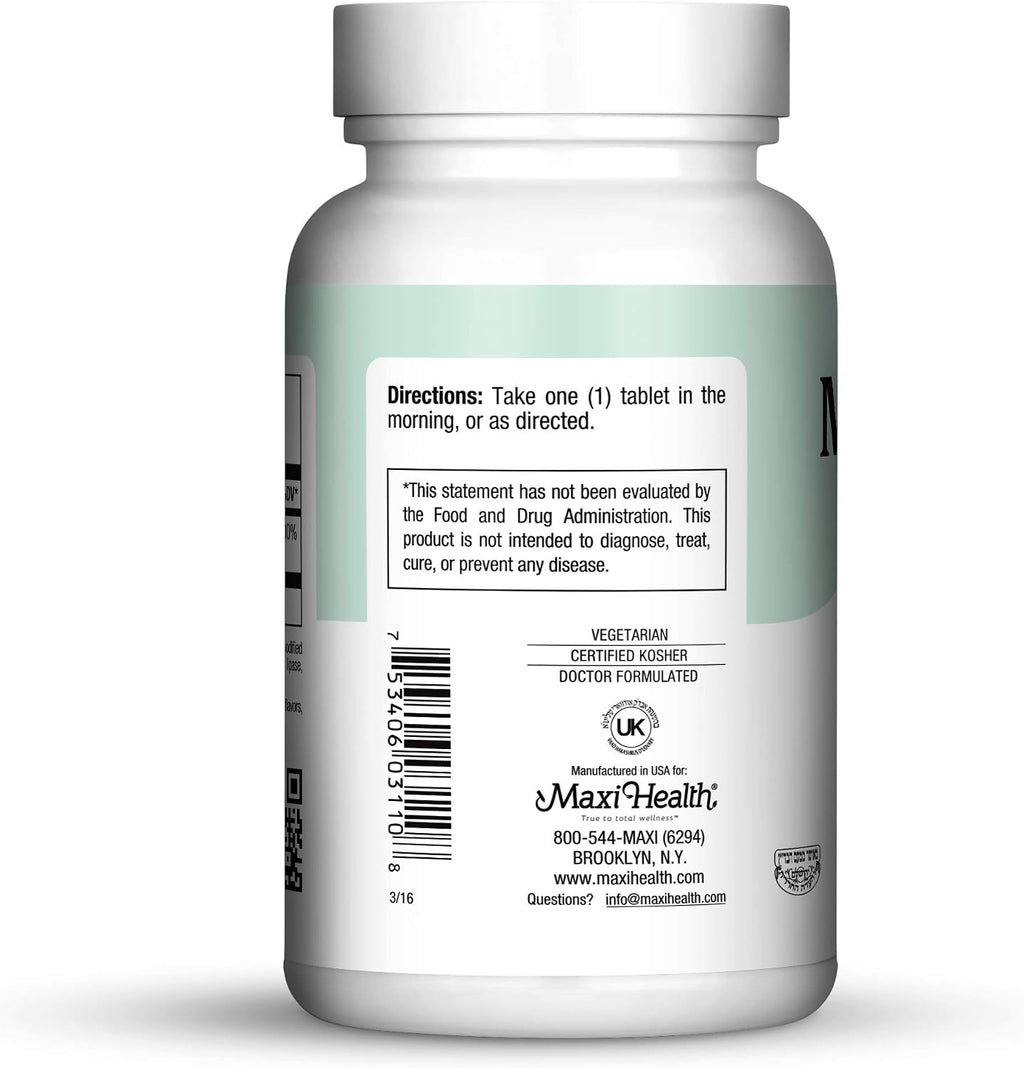 Maxi Health Vitamina B6 (Piridoxina) 100 mg – 200 Comprimidos
