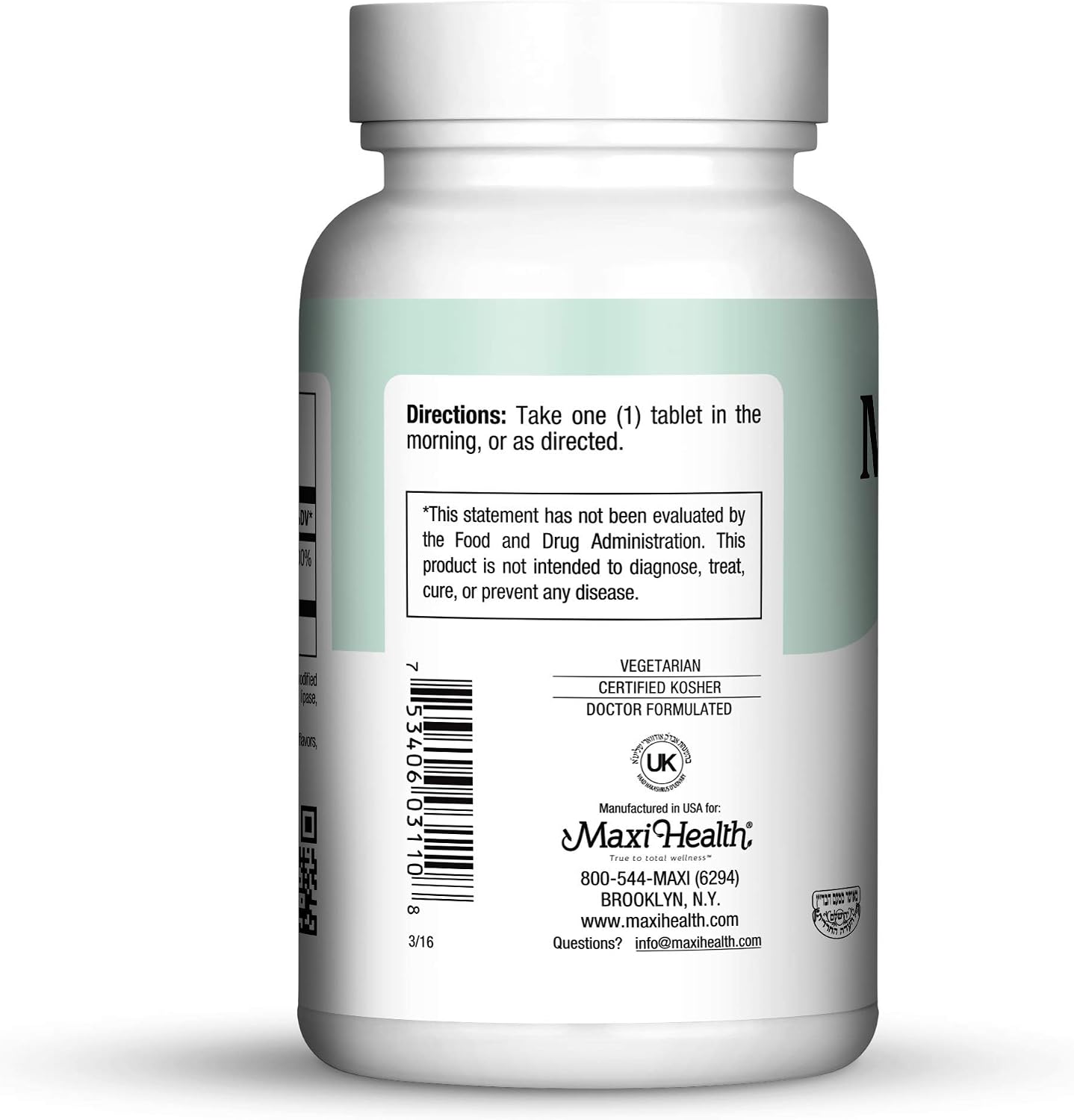 Maxi Health Vitamina B6 (Piridoxina) 100 mg – 200 Comprimidos