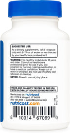 Nutricost TUDCA 500mg, 30 Cápsulas (Ácido Tauroursodesoxicólico)