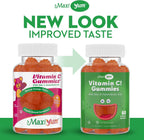 Maxi Health Gominolas de Vitamina C con Zinc - Apoyo Inmunitario - Sin Sabores Artificiales ni Conservantes - 60 Gominolas