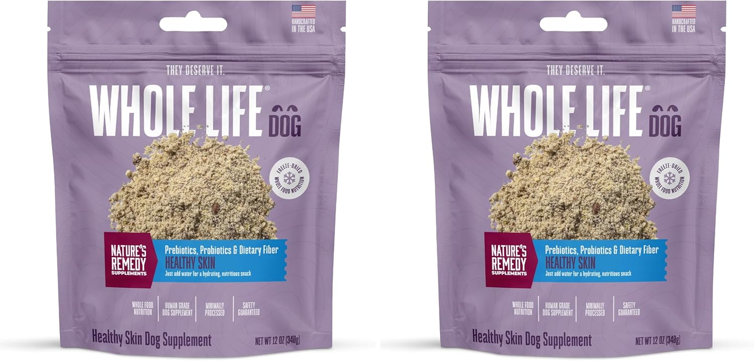 Whole Life Dog Whole Body Health Supplement for Dogs - Complemento Alimenticio para Perros con Probióticos, Vitaminas y Minerales - 90 Dosis