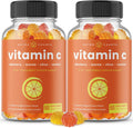 NutraChamps Vitamin C Gummies - 5 en 1 con Saúco, Escaramujo, Bioflavonoides Cítricos y Acerola (Pack de 2)