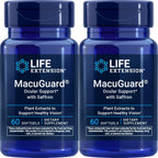 Life Extension MacuGuard Ocular Support con Azafrán, 60 cápsulas blandas (Pack de 2)