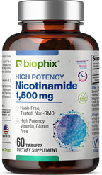 biophix B-3 Nicotinamida 1500 mg 60 Comprimidos - Fórmula Sin Flush