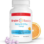 Metil B-12 y Metil Folato de Alta Potencia – 60 Comprimidos Masticables Sabor Naranja – Suplemento Bioactivo de Vitamina B12 y B9