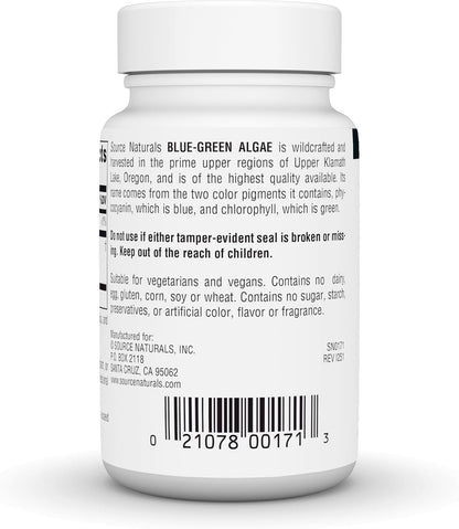 Source Naturals Algas Verdeazuladas del Lago – Ficocianina : un pigmento azul con propiedades antioxidantes que – Image 4