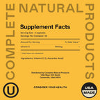 Complete Natural Products Vitamina C Liposomal - Cápsulas Puras de Vitamina C con Alta Absorción, Apoyo Inmunológico y Defensa Antioxidante