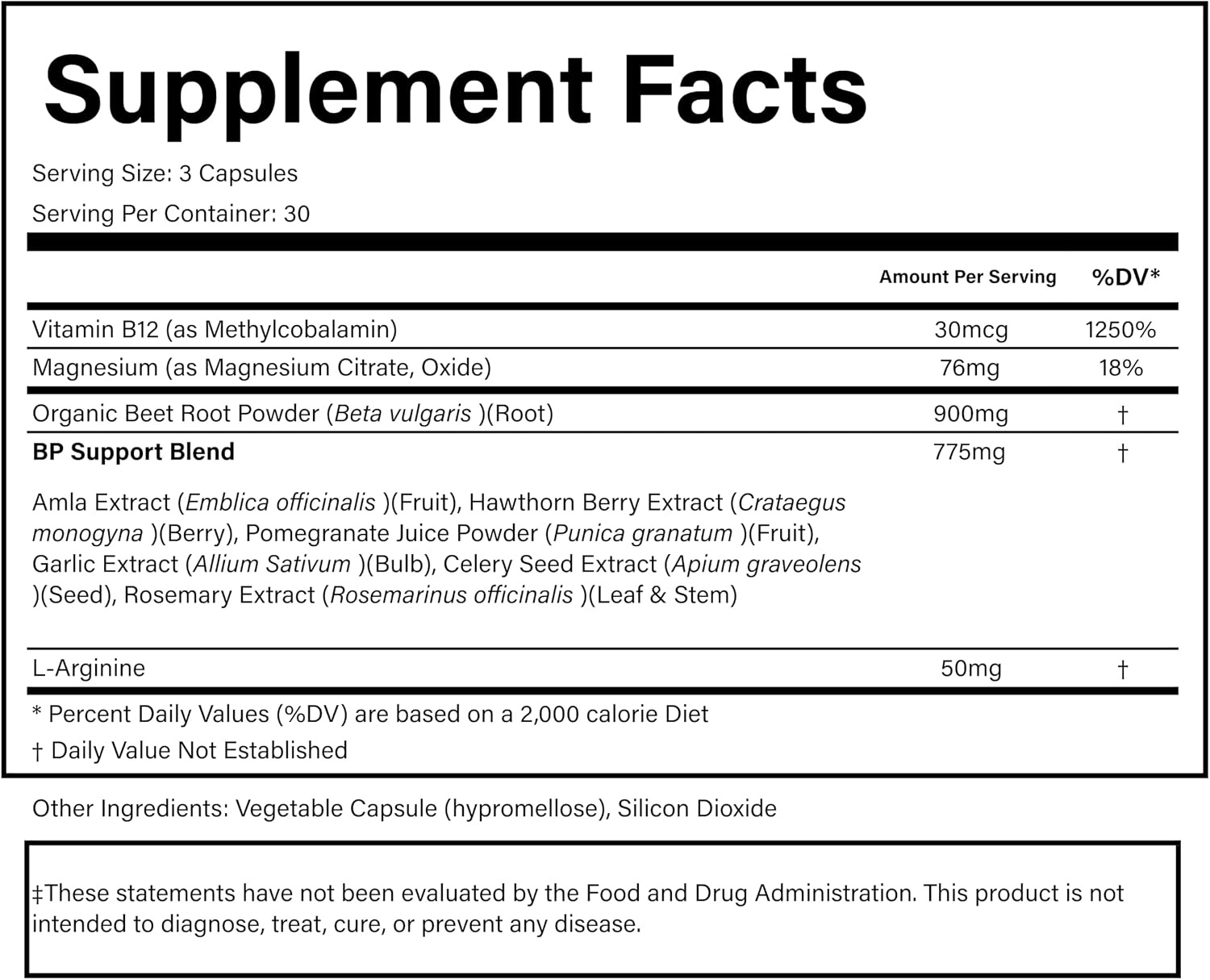 PURE Beets+ Cápsulas de Remolacha Orgánica - 900mg, 90 Cápsulas