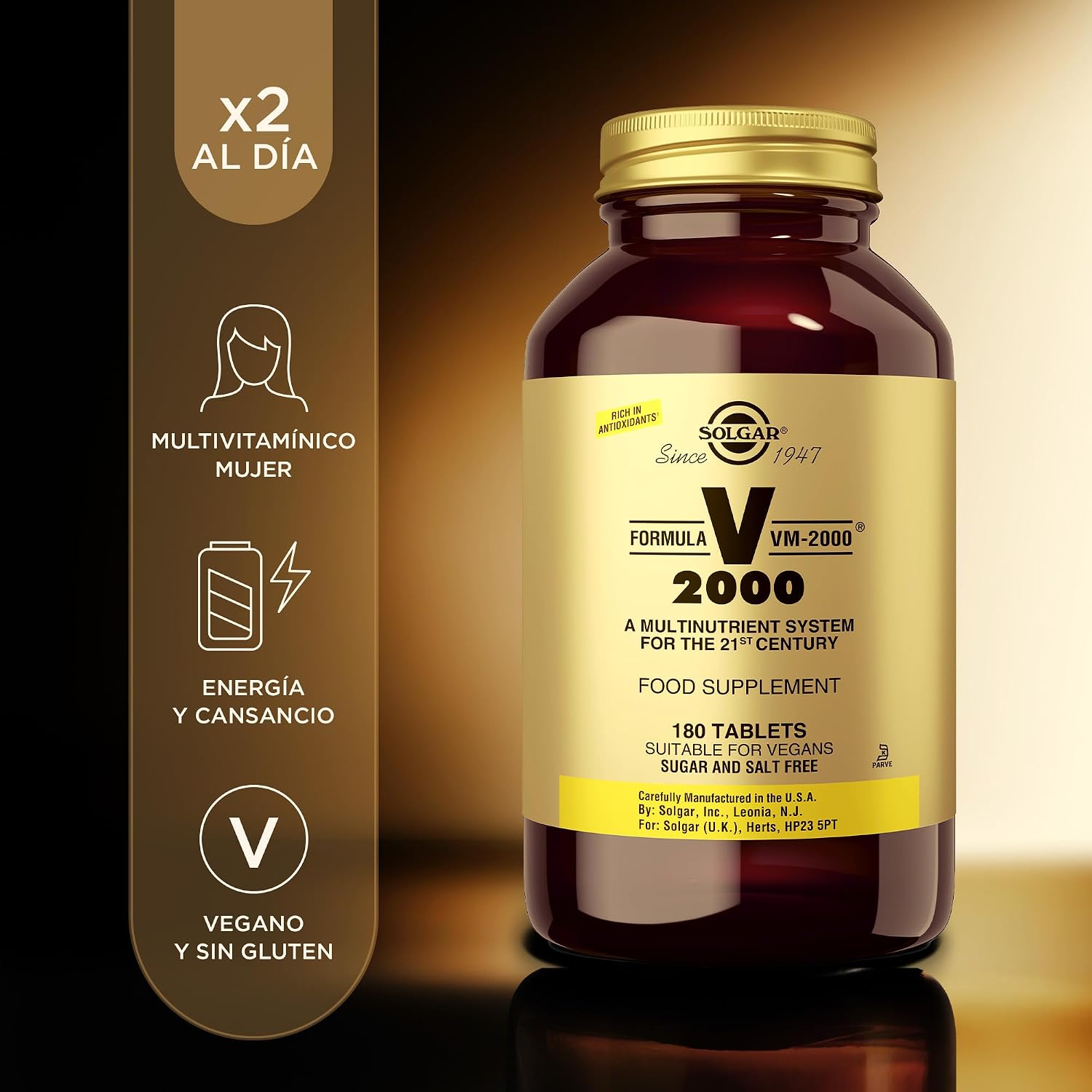 Solgar Fórmula VM-2000 (Sistema Multinutriente) - 180 Comprimidos