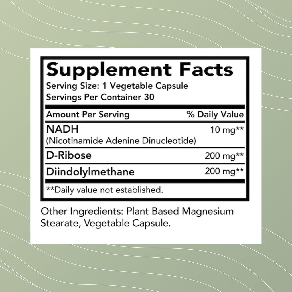 NADH + DIM de Optimal Health Systems - 30 Cápsulas
