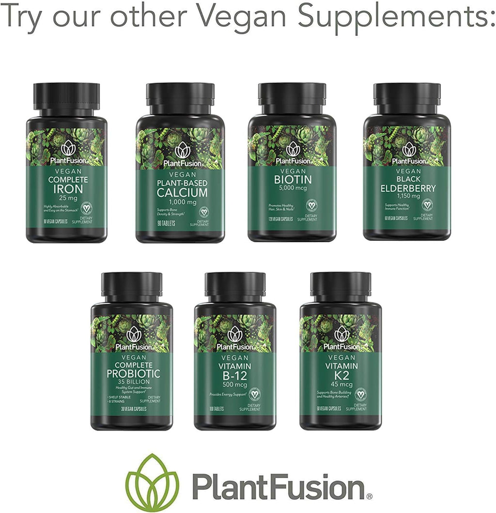 PlantFusion Biotina Vegana 5000 mcg, 120 Cápsulas Veganas