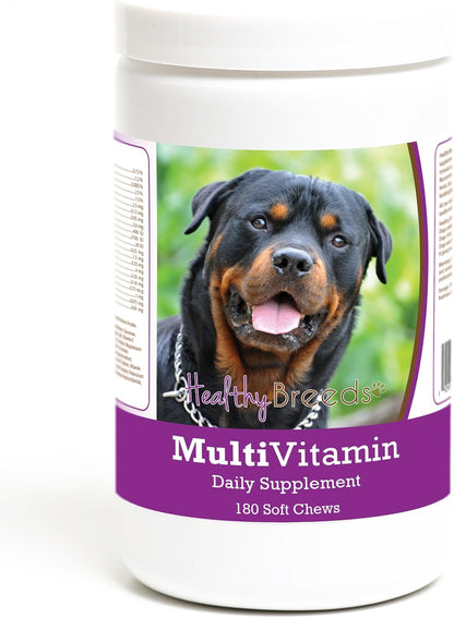 Healthy Breeds Rottweiler Multivitamin Soft Chew for Dogs 180 Count – Image 1