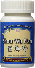 Shou Wu Pian - 100 Comprimidos - Plum Flower