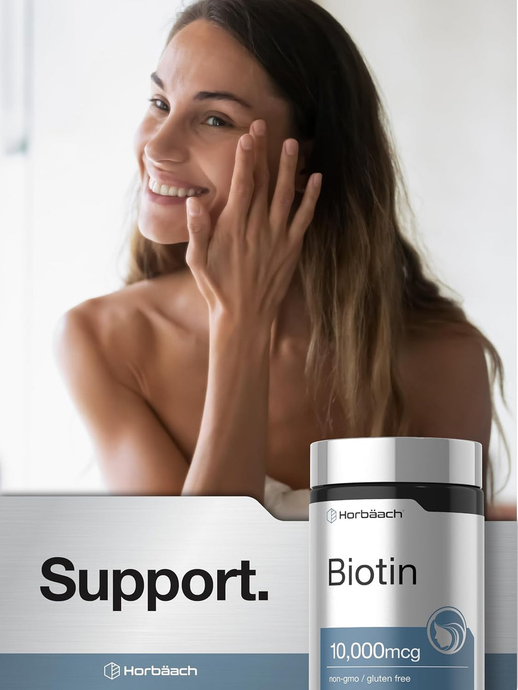 Horbäach Biotina 10000mcg - 180 Comprimidos de Disolución Rápida