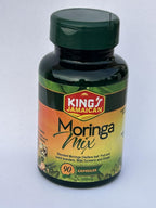 Jamaican Moringa Capsules – 100% Natural Ingredients – 90 Cápsulas, 500mg – con Cúrcuma & Jengibre