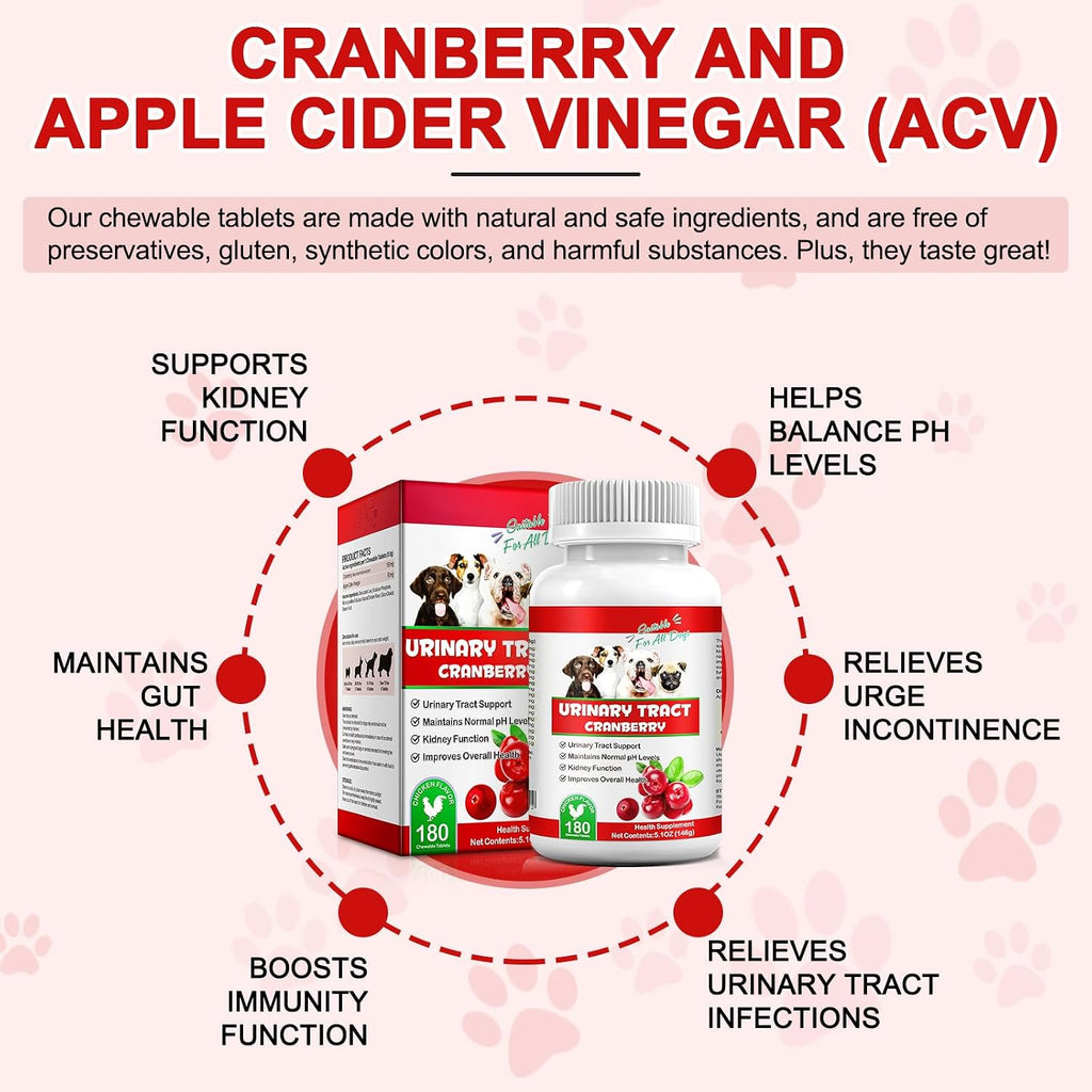 Complemento de Arándano para Perros - 180 Comprimidos Sabor Pollo