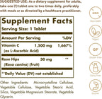 Solgar Vitamina C 1500 mg con Escaramujo, 180 Comprimidos
