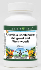 Artemisia Combination (Mugwort and Wormwood) - 450 mg (100 Cápsulas) - 3 Pack