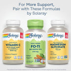 SOLARAY Fo-Ti Cápsulas - Suplemento Herbal Chino - 610 mg, 100 Cápsulas Vegetales