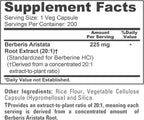 NusaPure Berberine HCI Cápsulas, 225 mg, 200 Cápsulas Veganas (No GMO, Vegano)