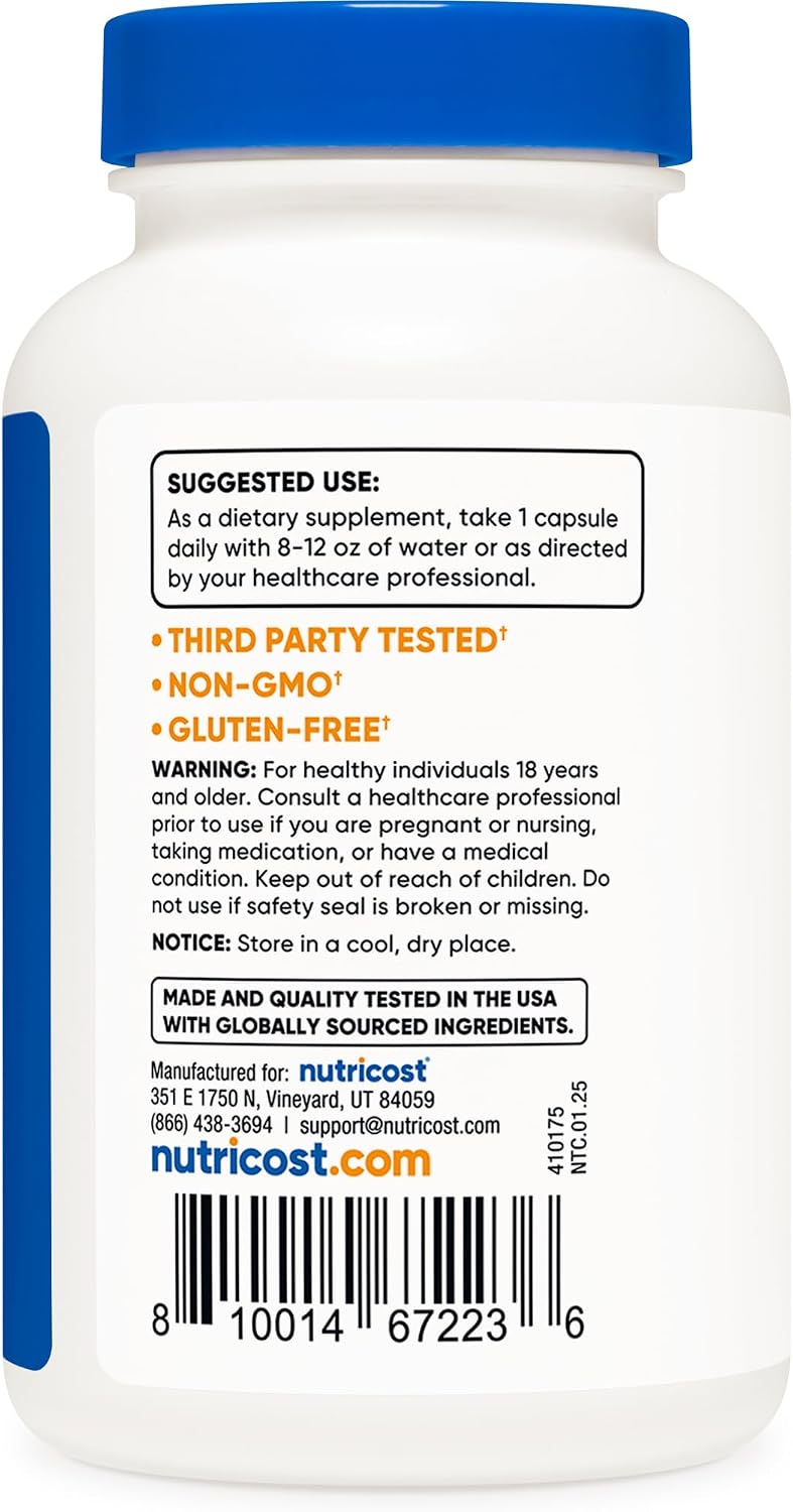 Nutricost P5P Vitamina B6 Activa 100mg, 240 Cápsulas - Piridoxal-5-Fosfato